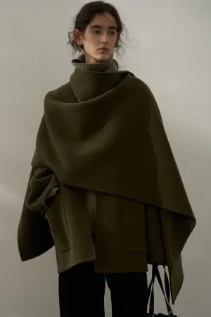 100% wool two-piece scarf and coat | 3 olor