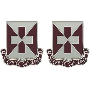 106th Medical Battalion Unit Crest (Service Supreme) - Sold in Pairs