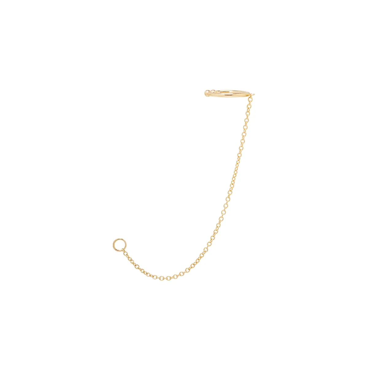 14k Chain Ear Cuff Charm