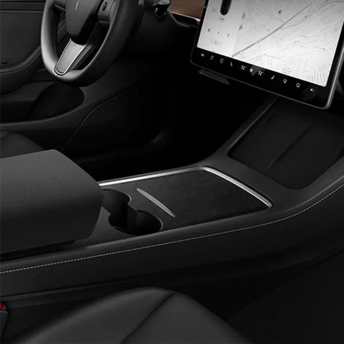 Alcantara Center Console Wrap for Tesla Model 3 Highland / Y 2020-2024