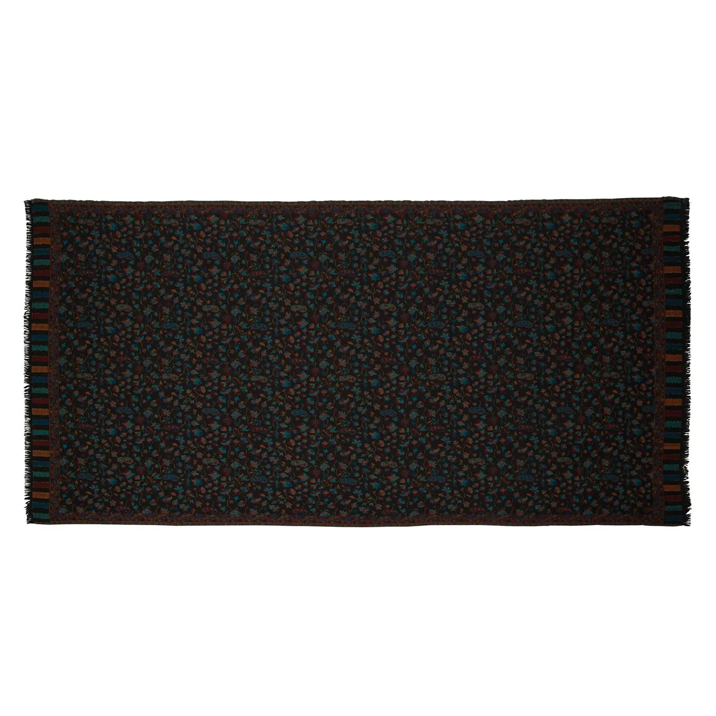 Atif Black Woolen Lohi Shawl