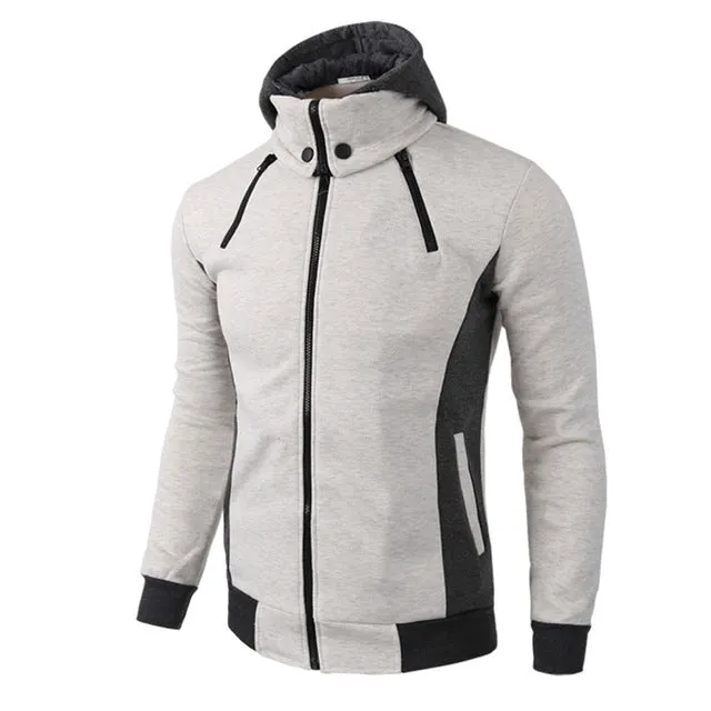 Autumn Winter Warm Casual Zipper Long Sleeve Hooded Coat