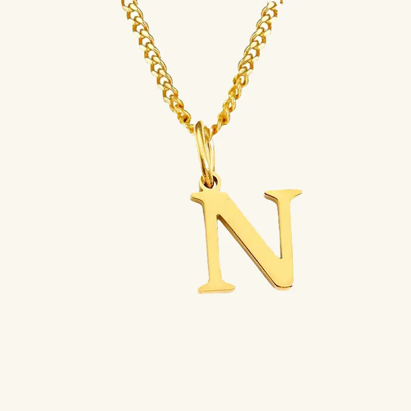 Azalea Single Letter Necklace