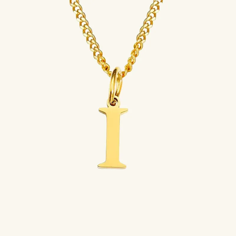 Azalea Single Letter Necklace