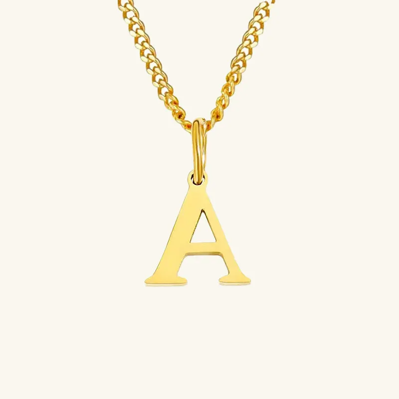 Azalea Single Letter Necklace