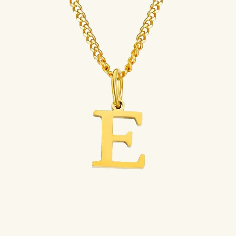 Azalea Single Letter Necklace