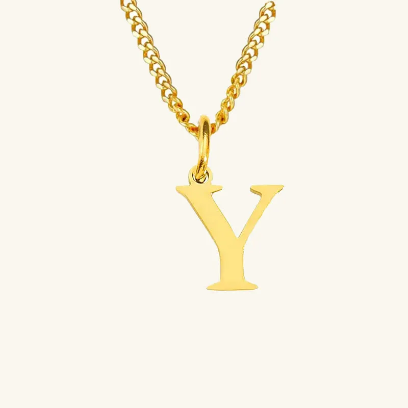 Azalea Single Letter Necklace