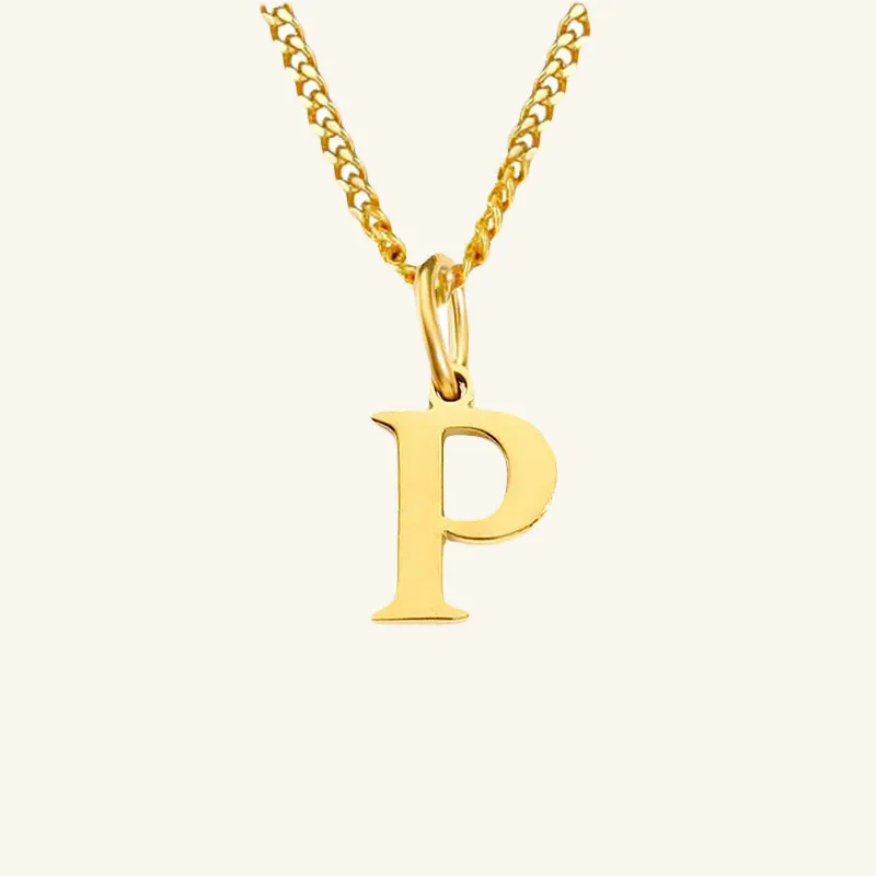 Azalea Single Letter Necklace