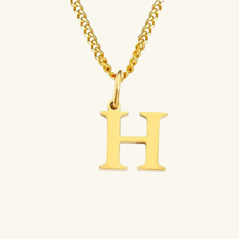 Azalea Single Letter Necklace