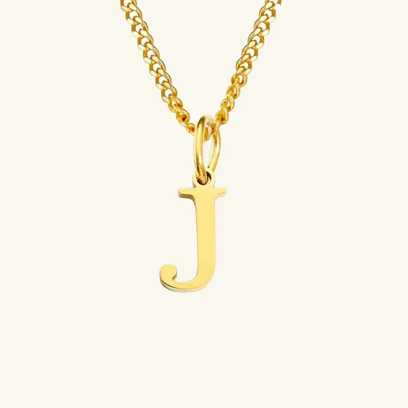 Azalea Single Letter Necklace