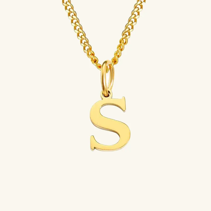 Azalea Single Letter Necklace