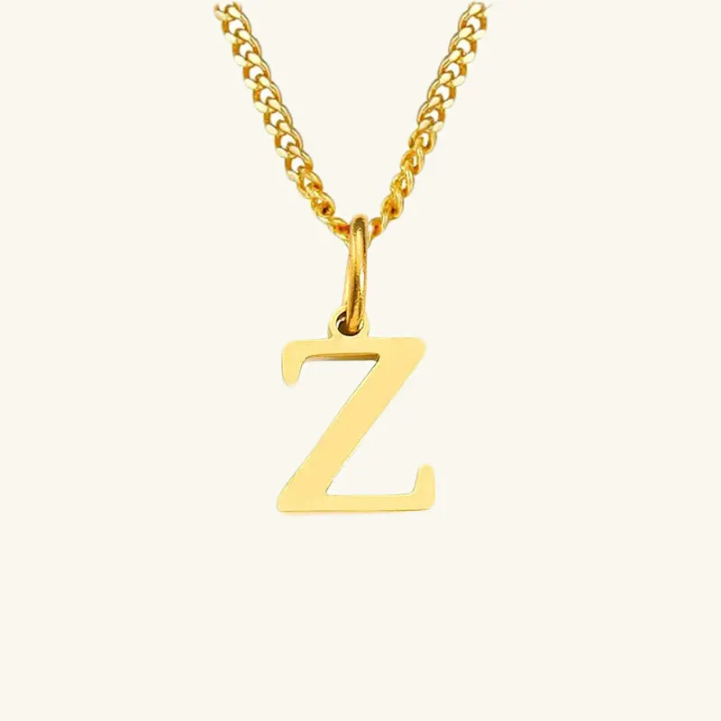 Azalea Single Letter Necklace