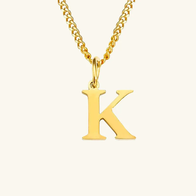 Azalea Single Letter Necklace