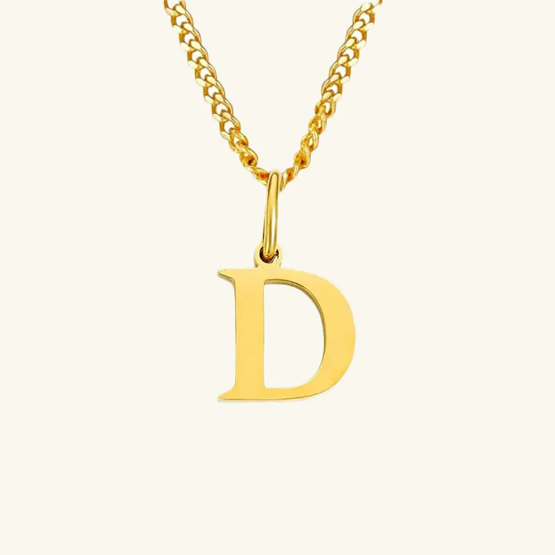 Azalea Single Letter Necklace