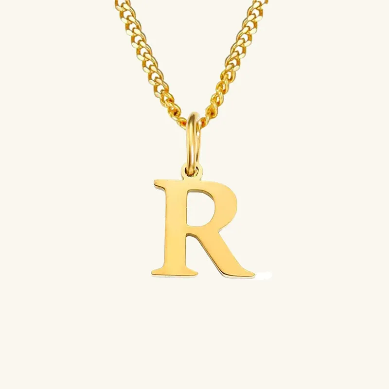 Azalea Single Letter Necklace