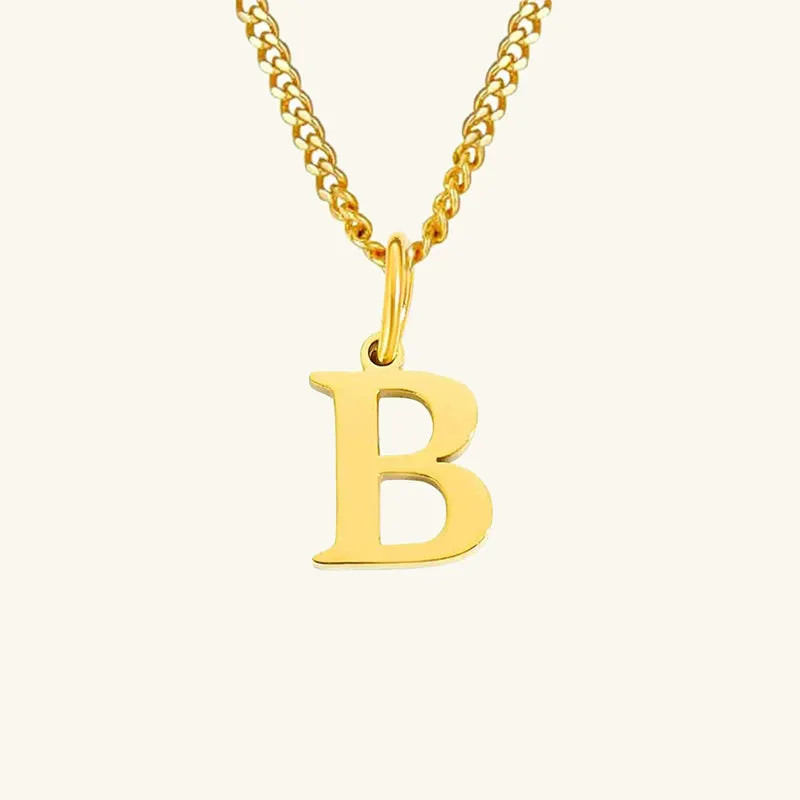 Azalea Single Letter Necklace