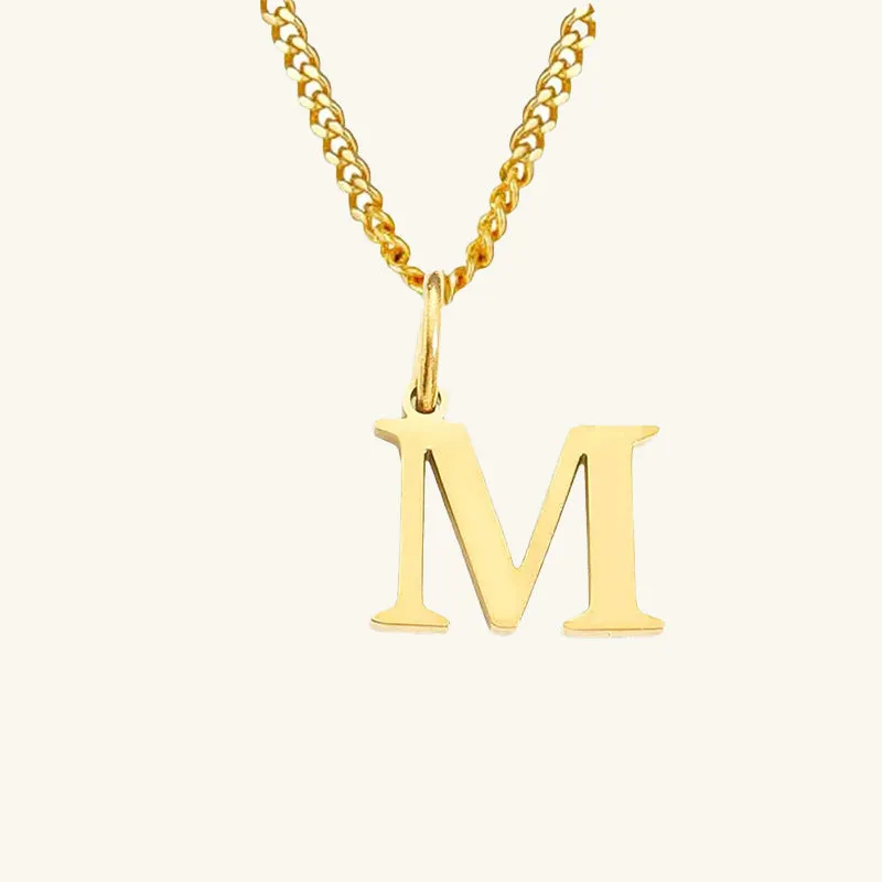 Azalea Single Letter Necklace