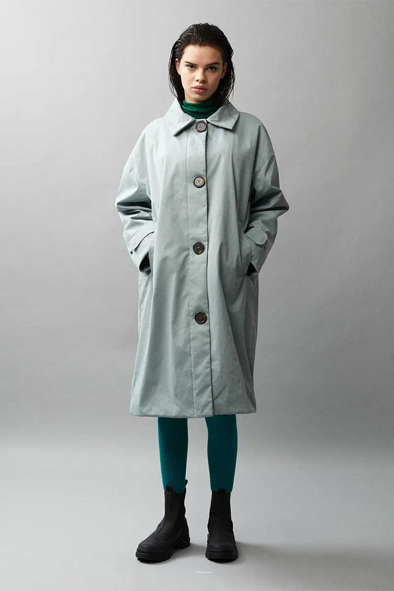 BB OVERCOAT SUPER DOBBEY AW22 SAGE