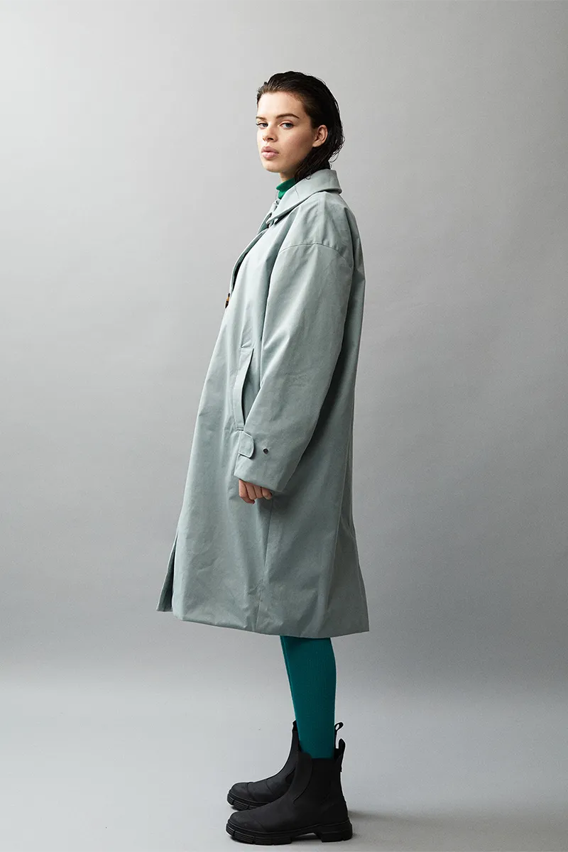 BB OVERCOAT SUPER DOBBEY AW22 SAGE