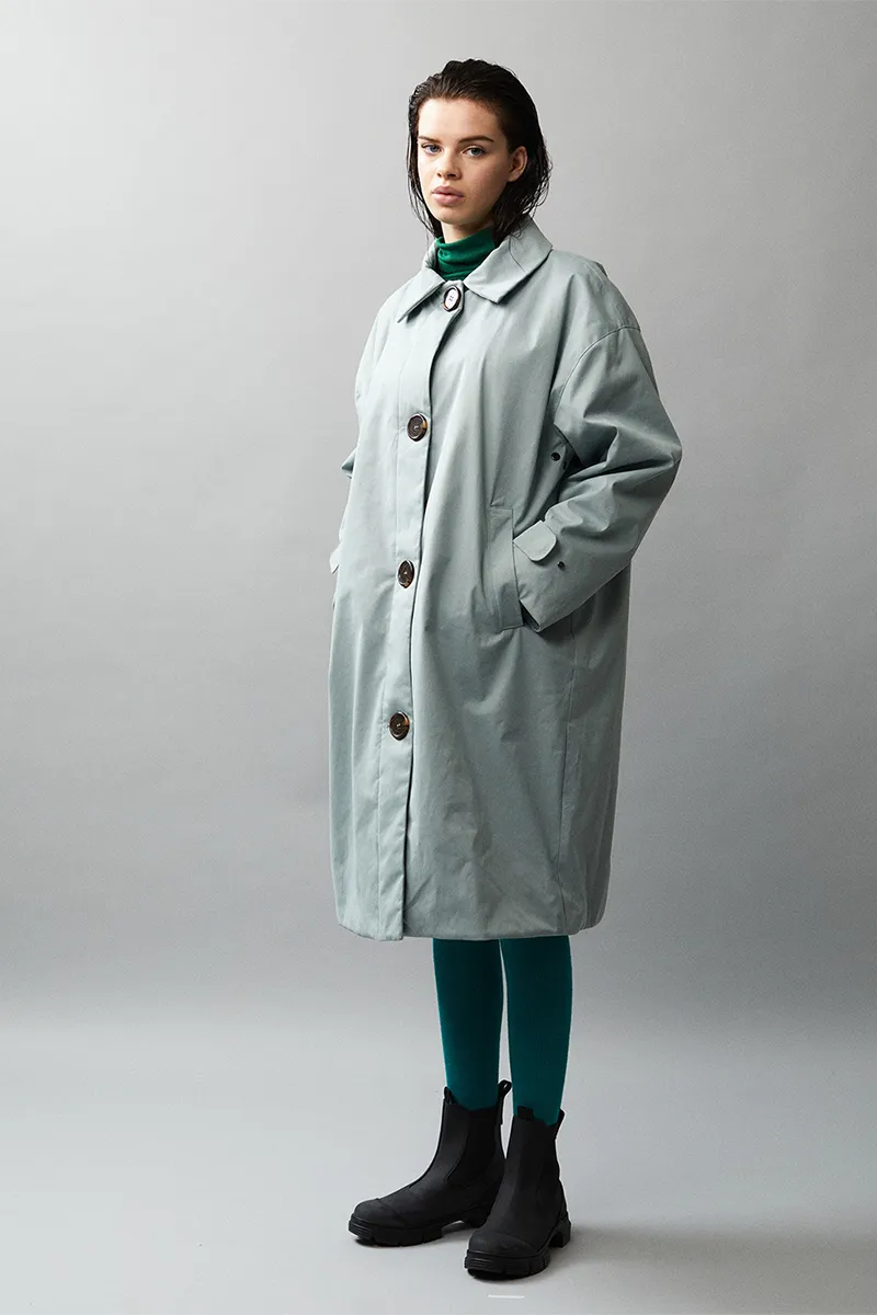 BB OVERCOAT SUPER DOBBEY AW22 SAGE