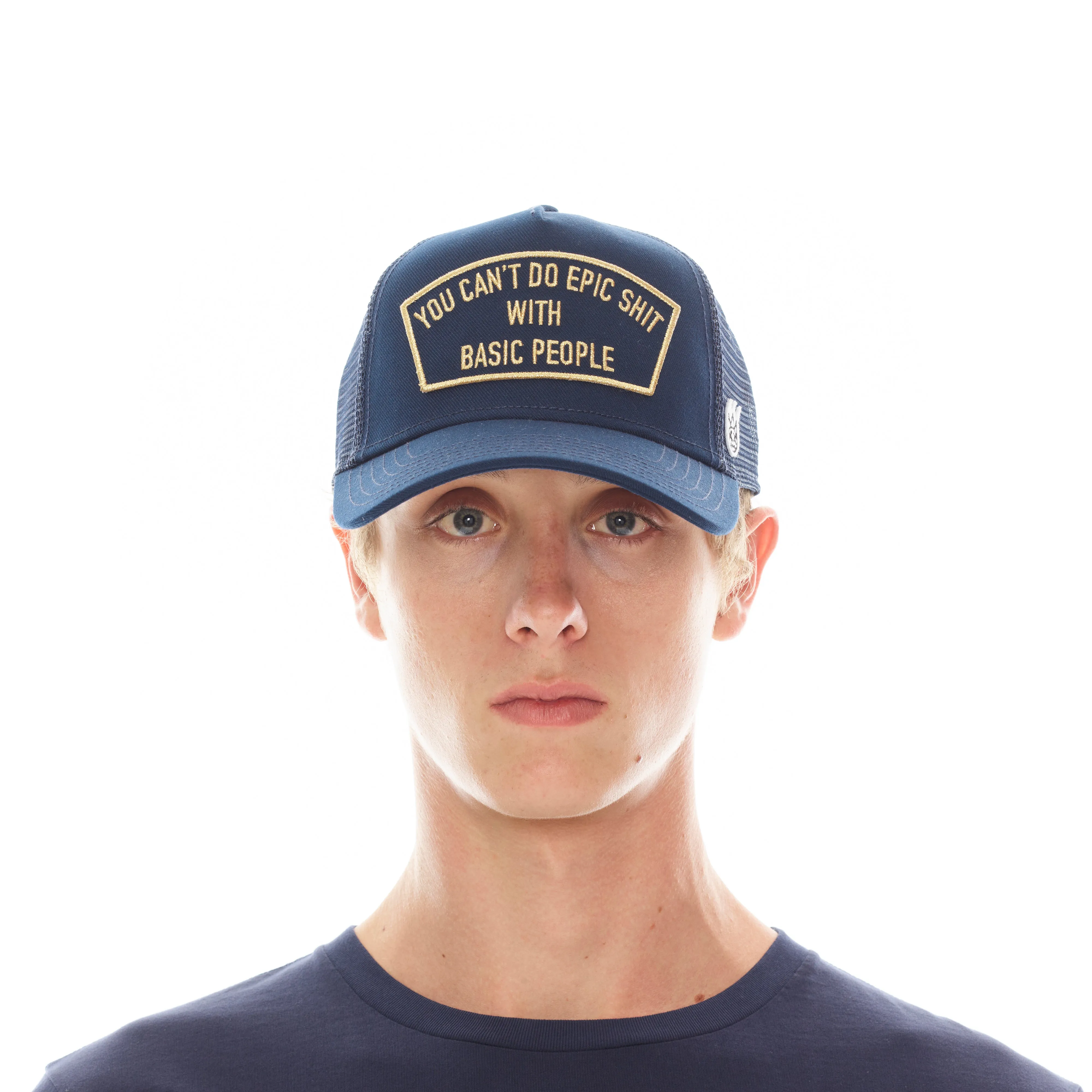 CANT DO EPIC SH*T MESH BACK TRUCKER CURVED VISOR NAVY HAT