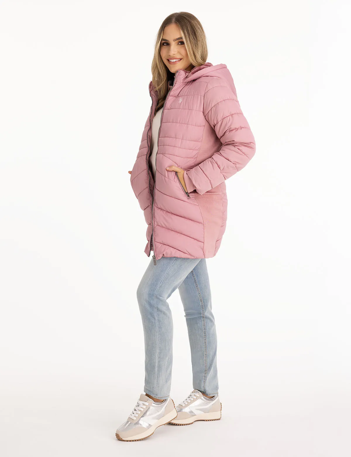 COZY HOODED PUFFER COAT