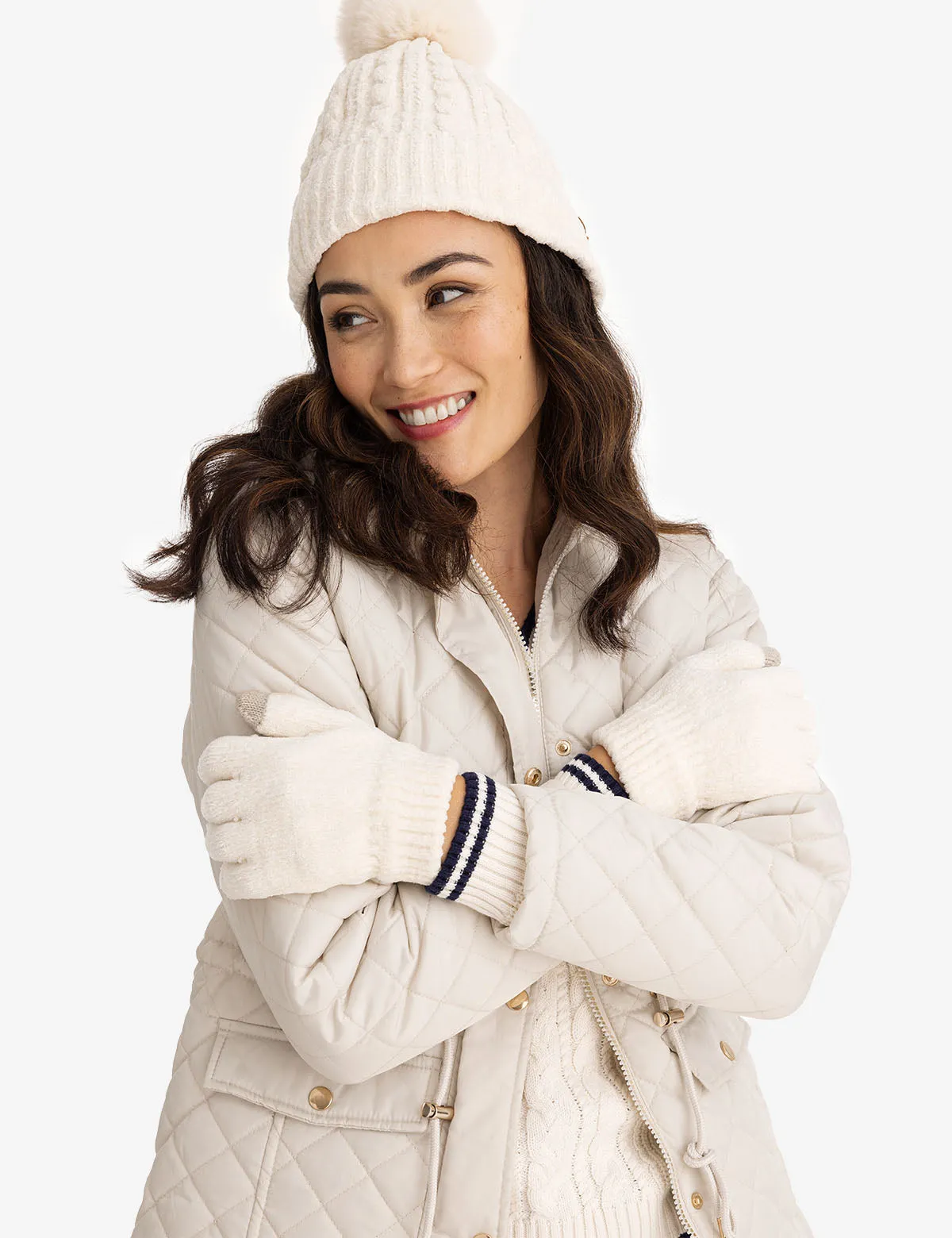 COZY QUILTED HOODED COAT