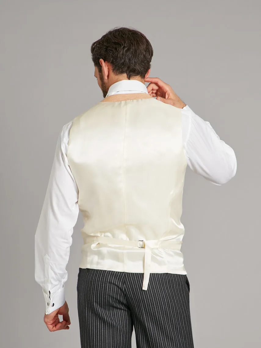 Double Breasted Vest Woven Silk - Blossom