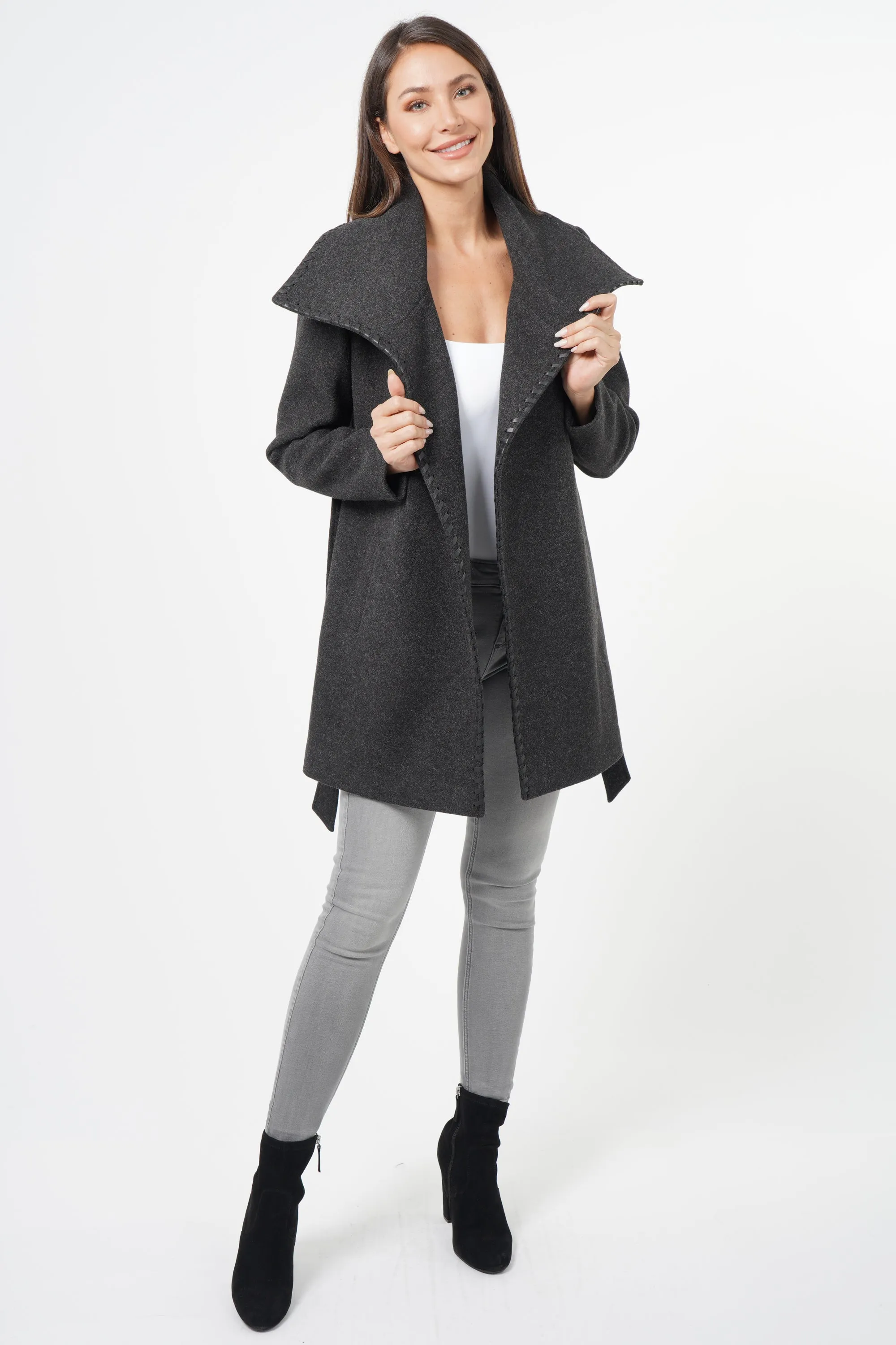 Esmeralda Drape Collar Coat