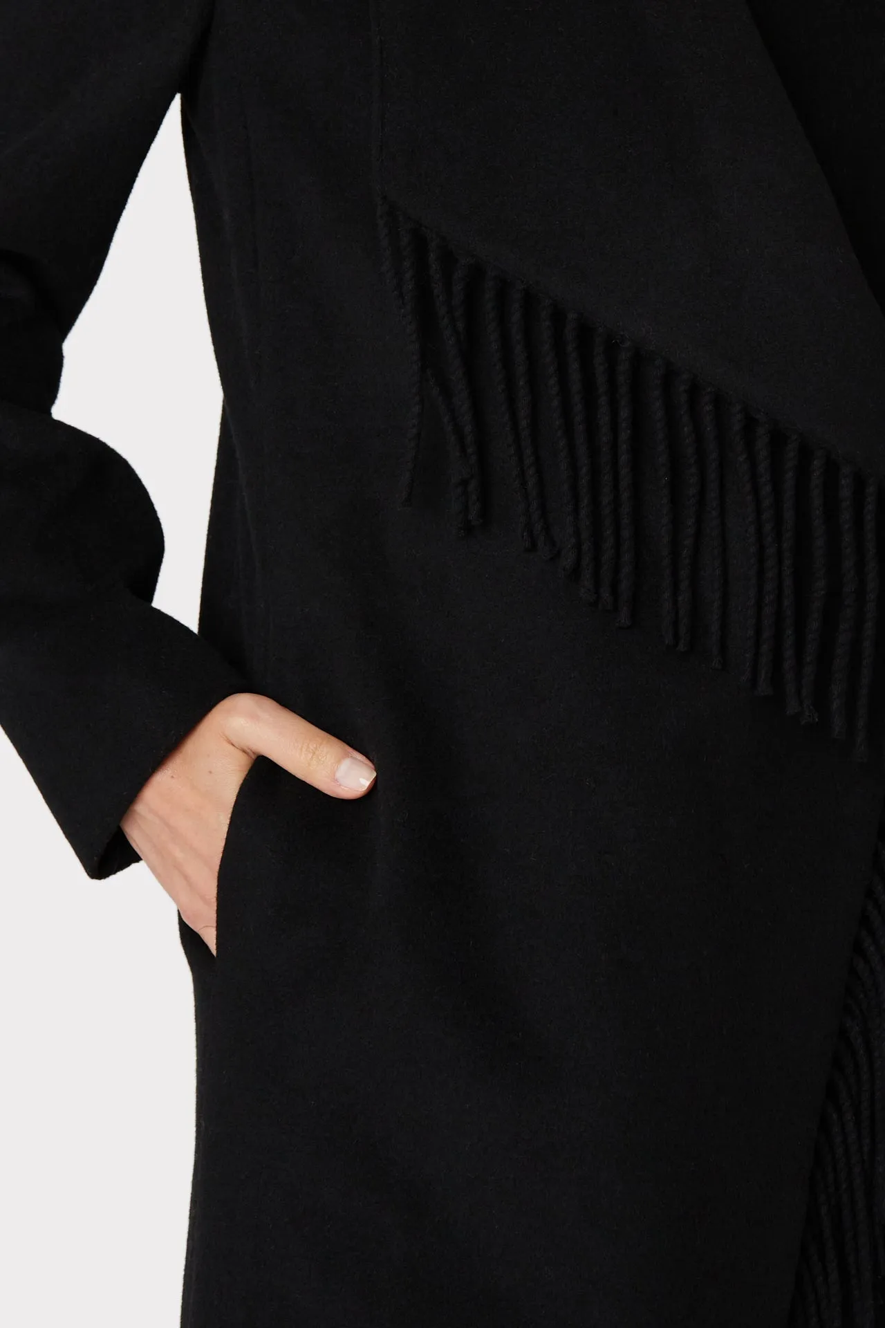 Fringe Wool Coat