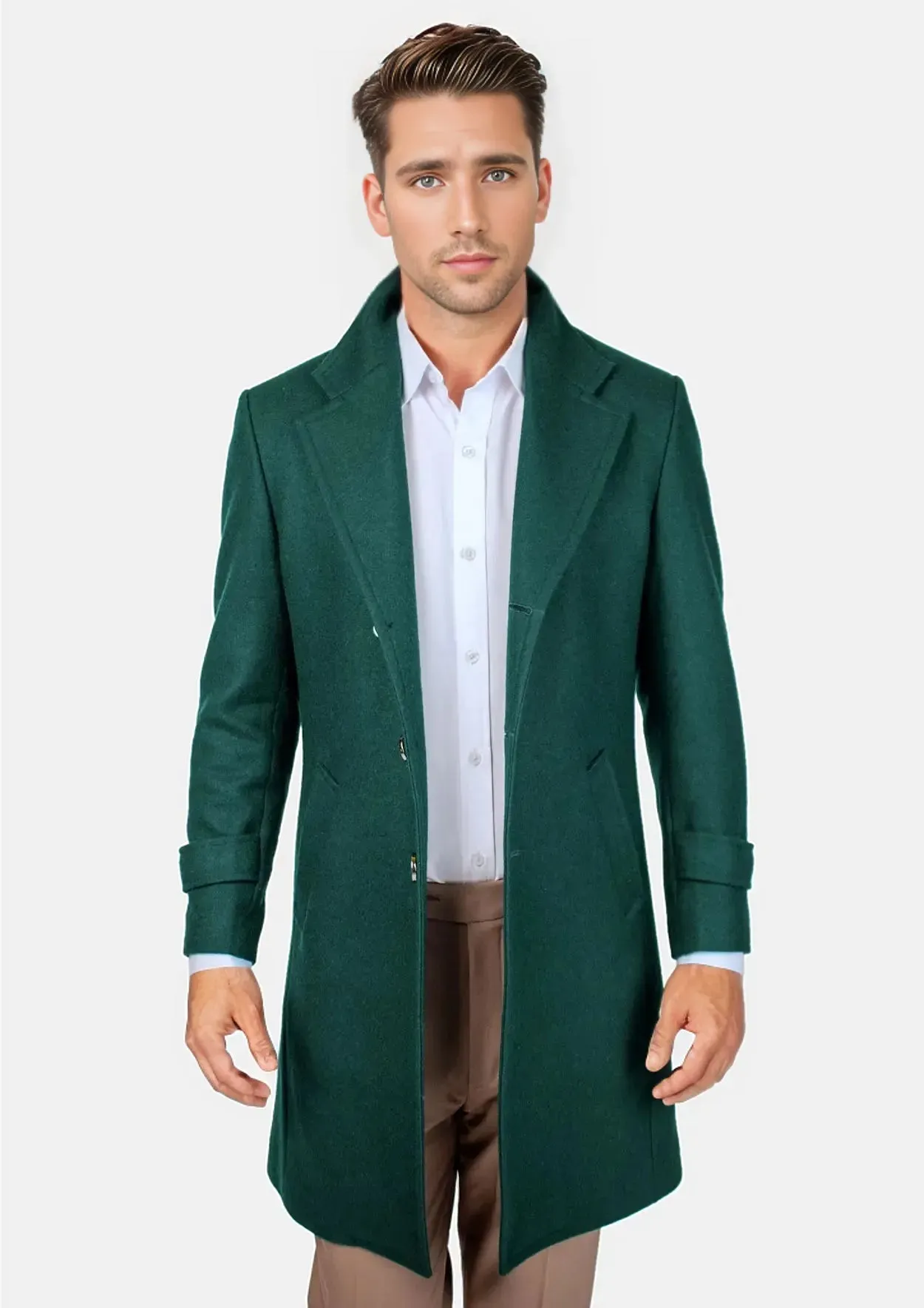 Green Classic Overcoat