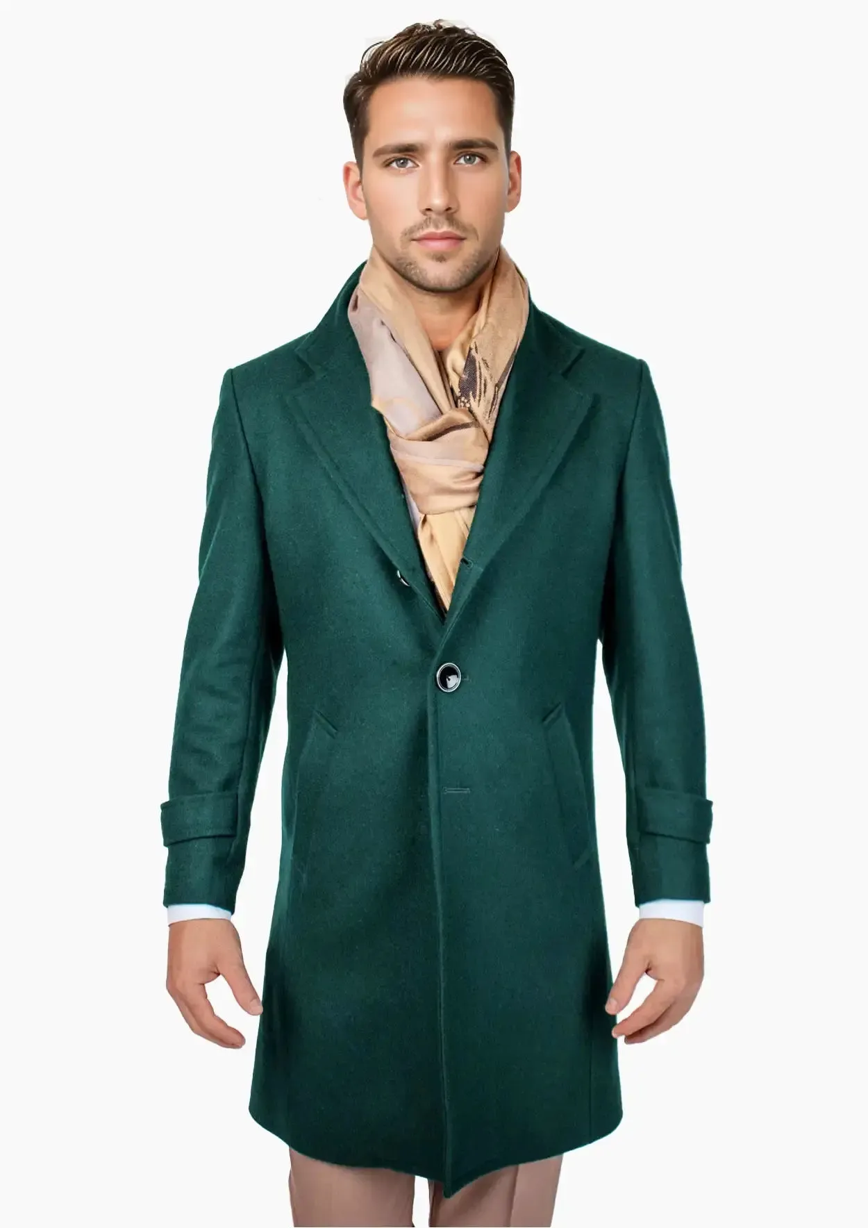 Green Classic Overcoat