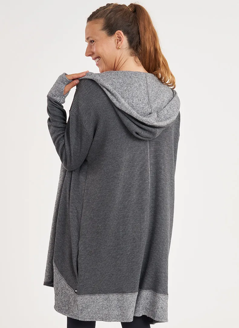 Hooded Drape Cardi