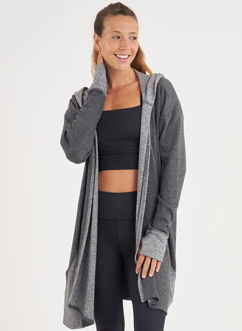 Hooded Drape Cardi