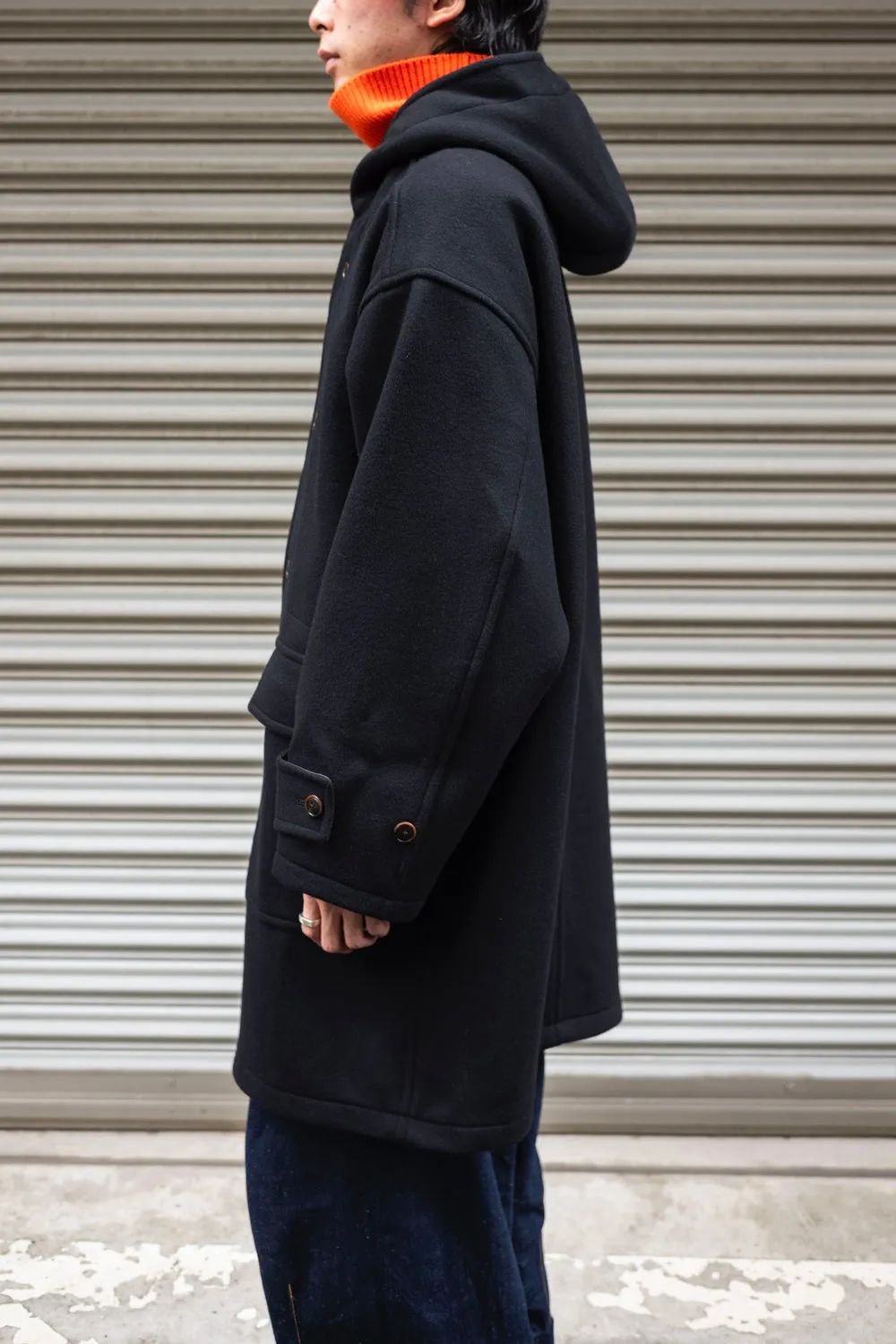 HOODED DUFFLE COAT