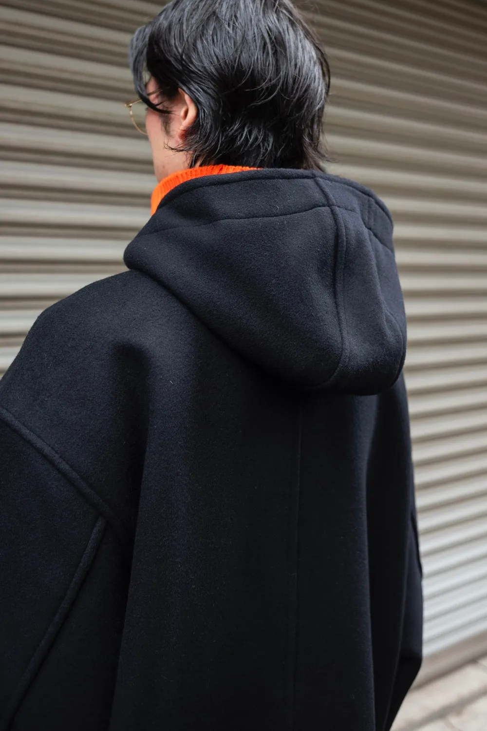 HOODED DUFFLE COAT