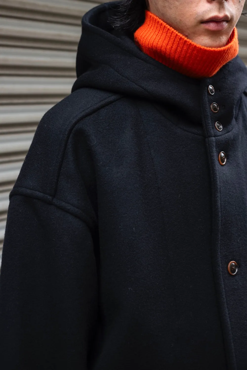 HOODED DUFFLE COAT