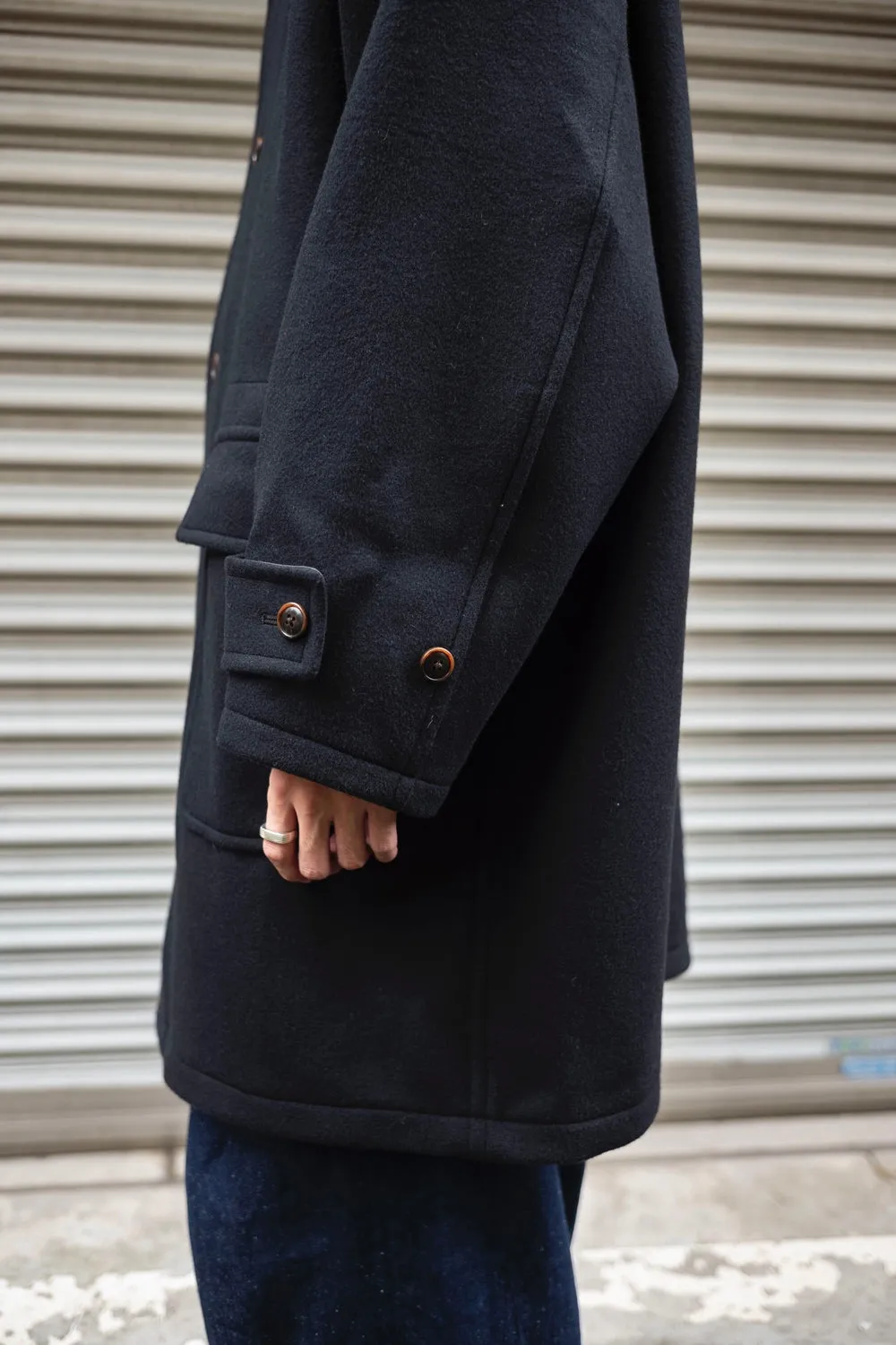 HOODED DUFFLE COAT