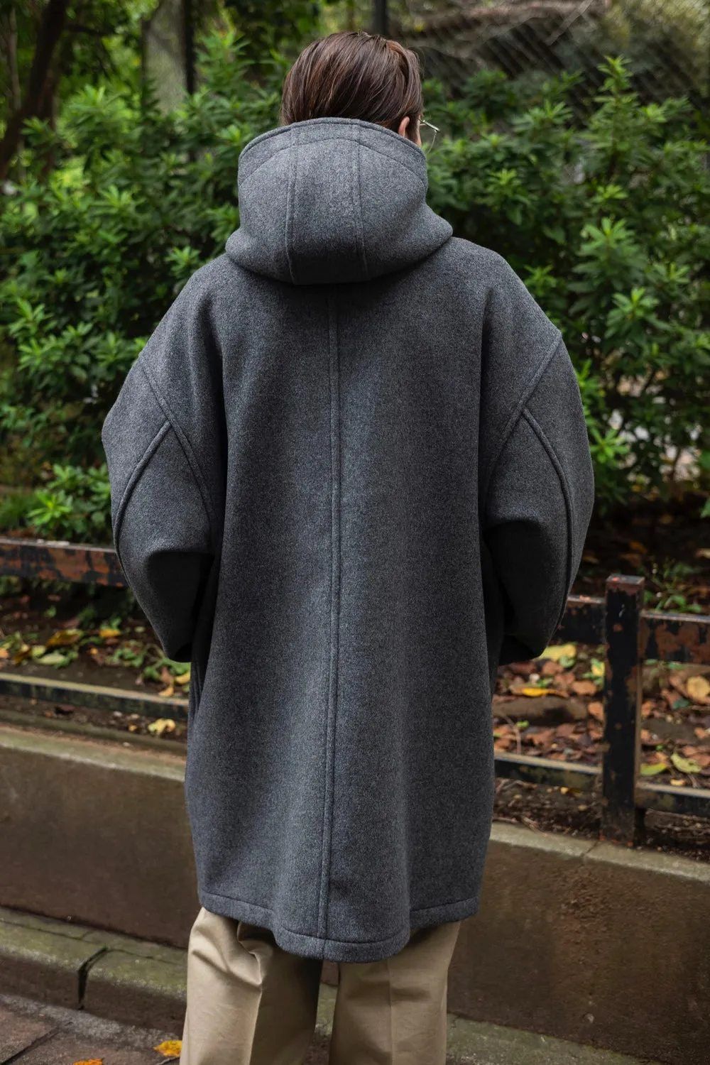 HOODED DUFFLE COAT