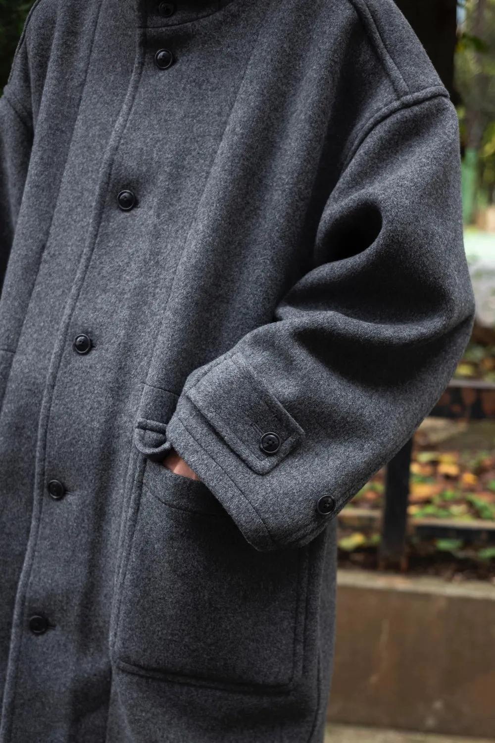 HOODED DUFFLE COAT