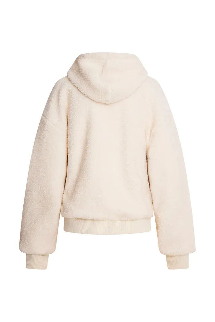 LoveShackFancy Women's Taka Full-Zip Fleece Jacket - Cream