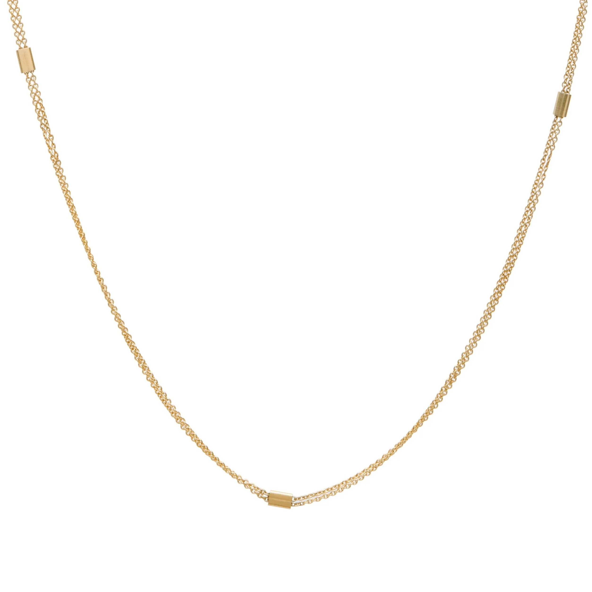 <!--NK190-->fluid double line necklace