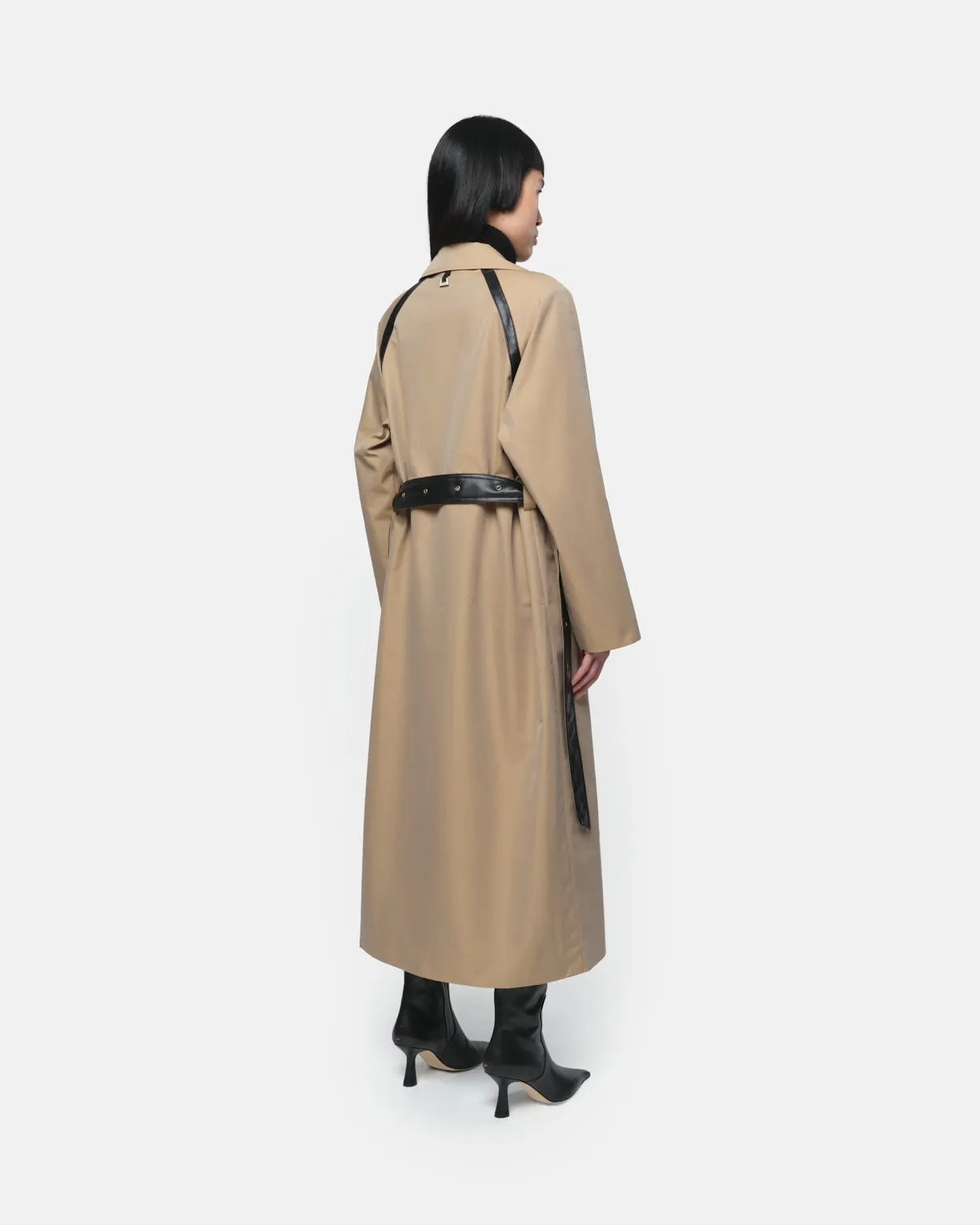 Marge Trenchcoat Almond & Noir