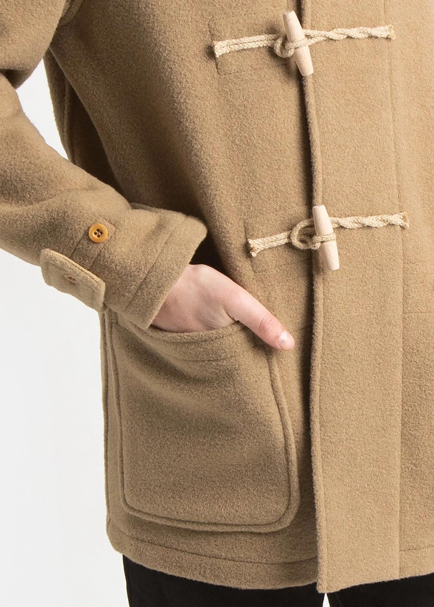 Mid Monty Duffle Coat Camel