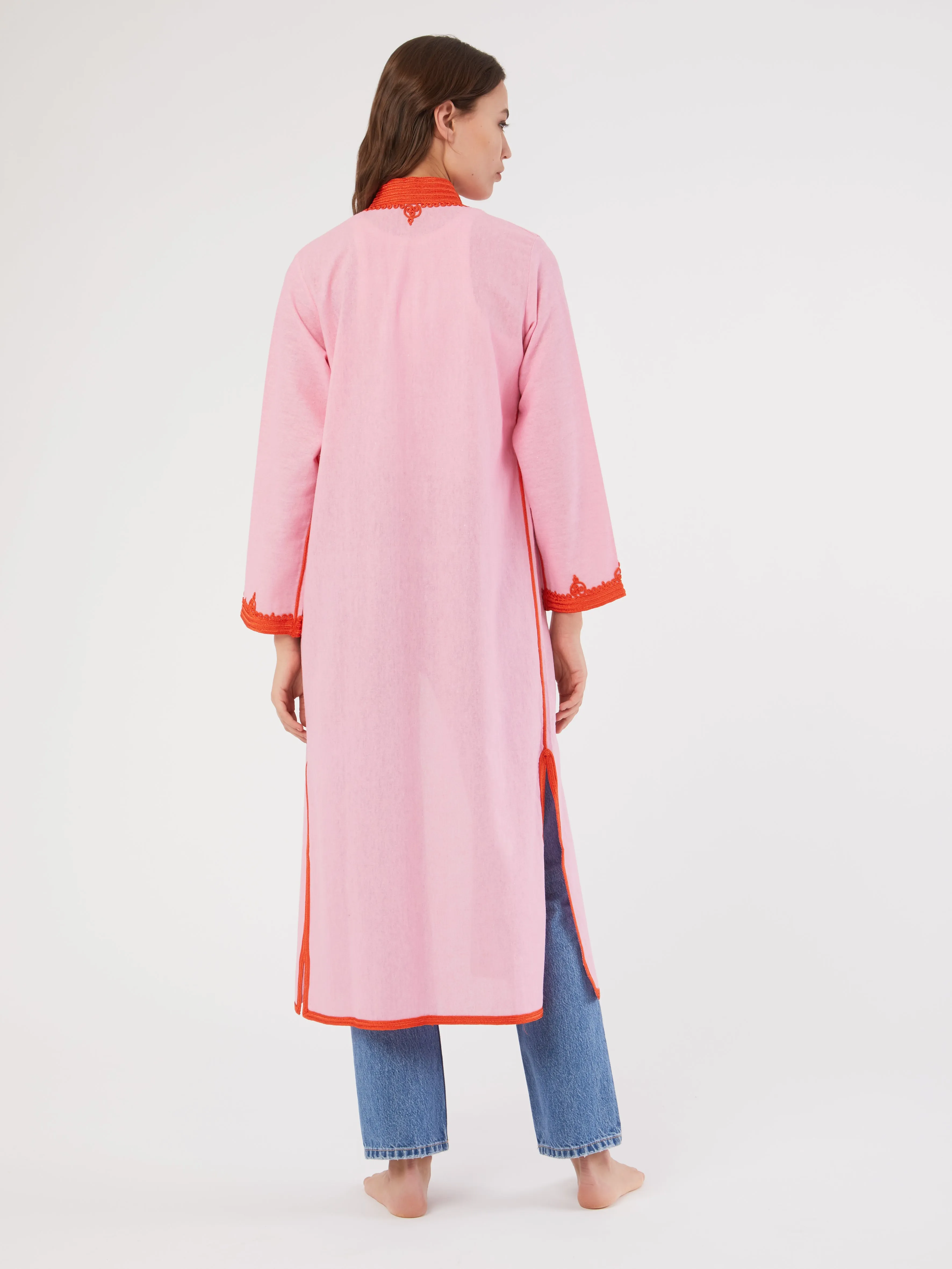 Moroccan linen coat