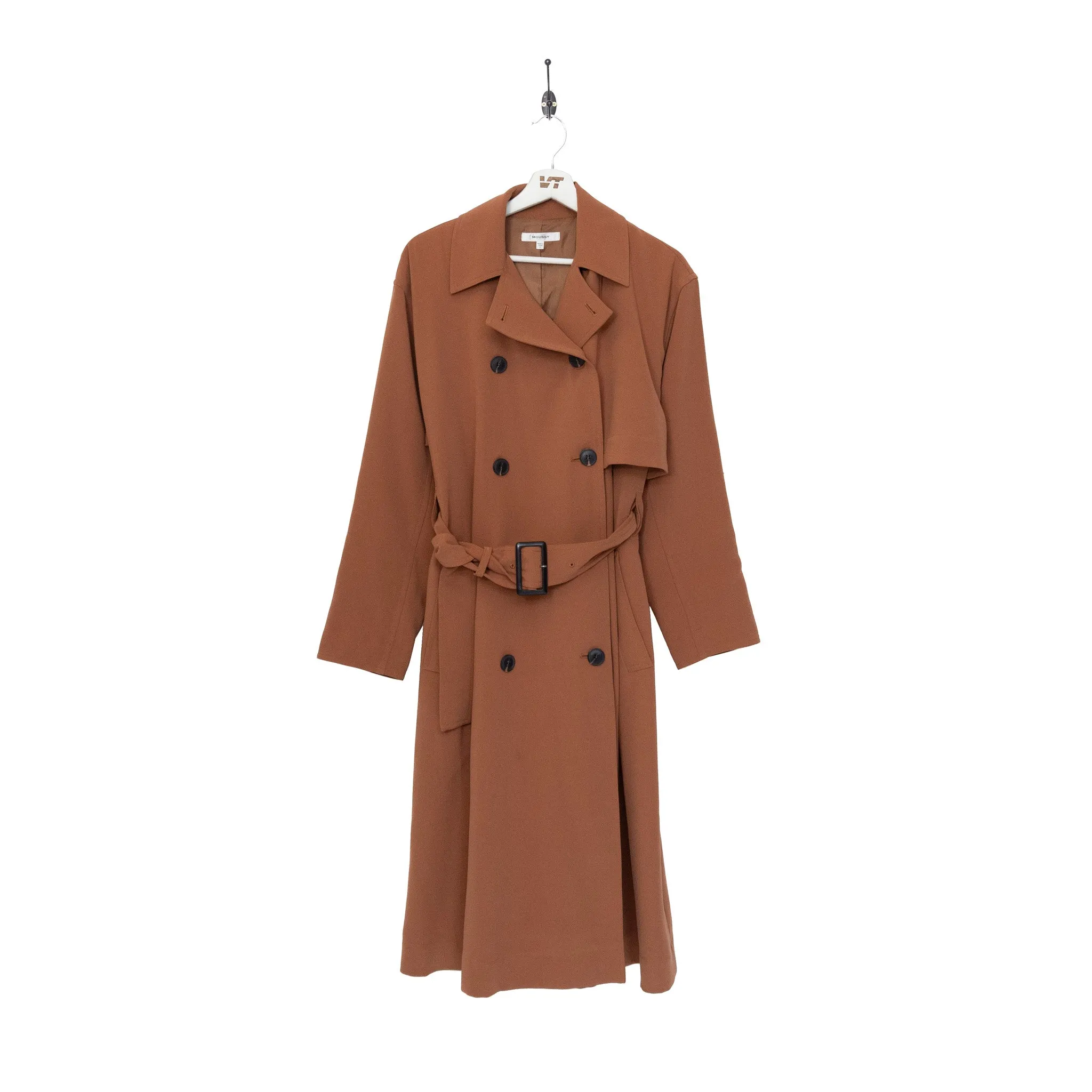 Moussy Burnt Orange Trench Coat