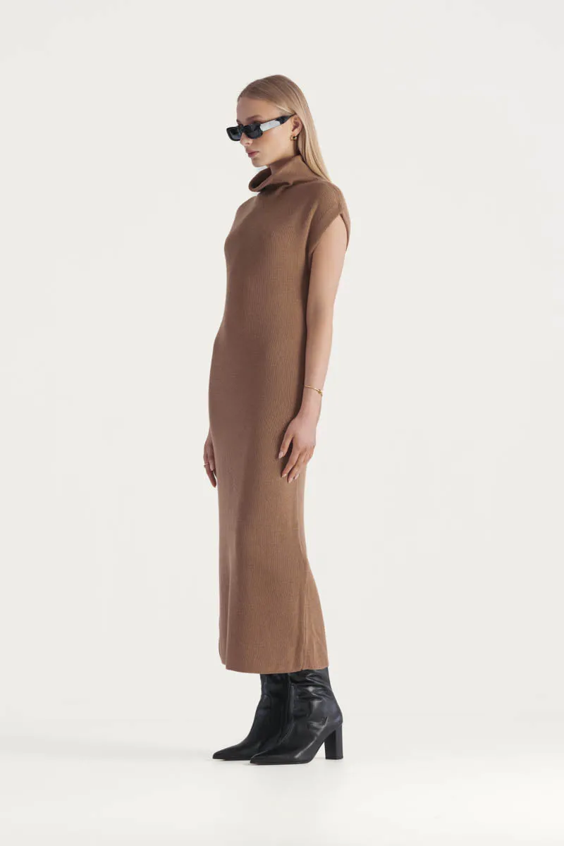 Navarra Knit Dress Tan