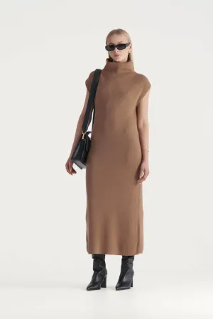 Navarra Knit Dress Tan