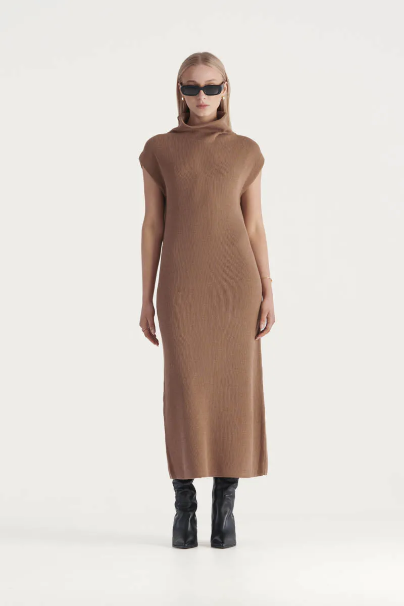 Navarra Knit Dress Tan