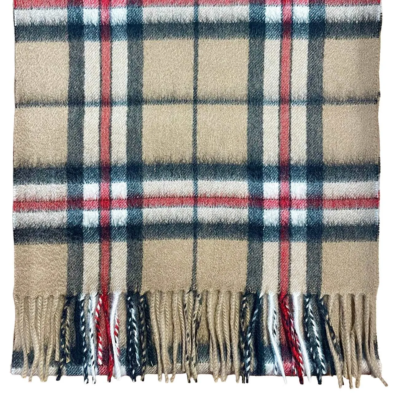 Pure Cashmere Scarf - Camel Thomson Tartan